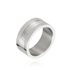 Bague Acier Blanc Walder