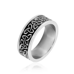 Bague Acier Blanc Ugo