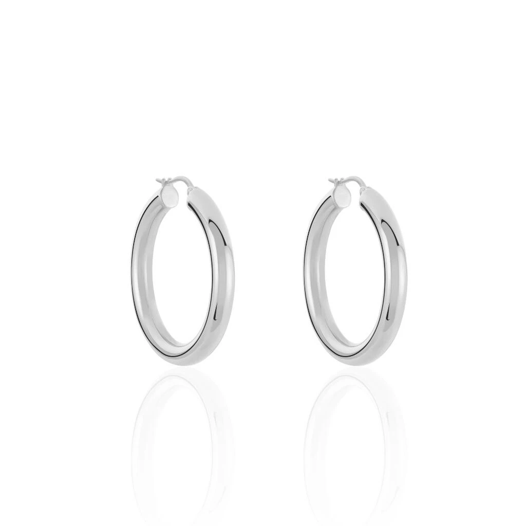 Créoles Amael Acier Blanc – Image 2