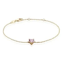 Bracelet Plaqué Or Carpantus Oxyde De Zirconium