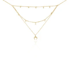 Collier Sadhba Plaqué Or Jaune Oxyde De Zirconium