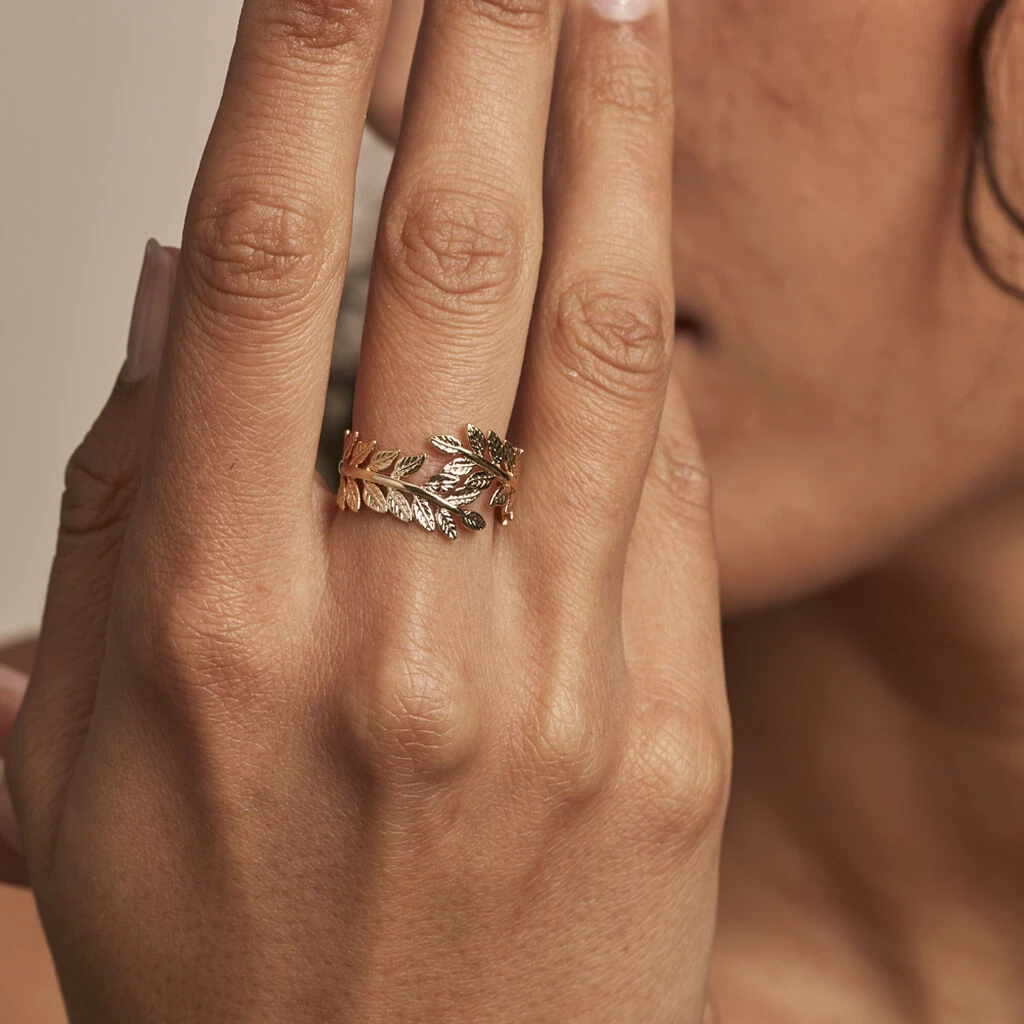 Bague Folia Plaqué Or Jaune – Image 5