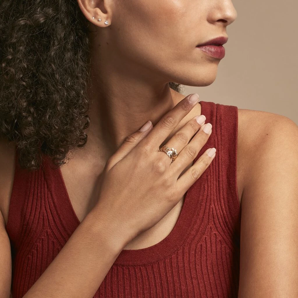 Bague Folia Plaqué Or Jaune – Image 6