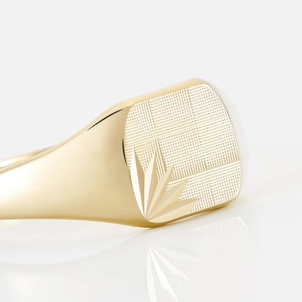 Chevalière Henry Plaque Or Jaune – Image 4