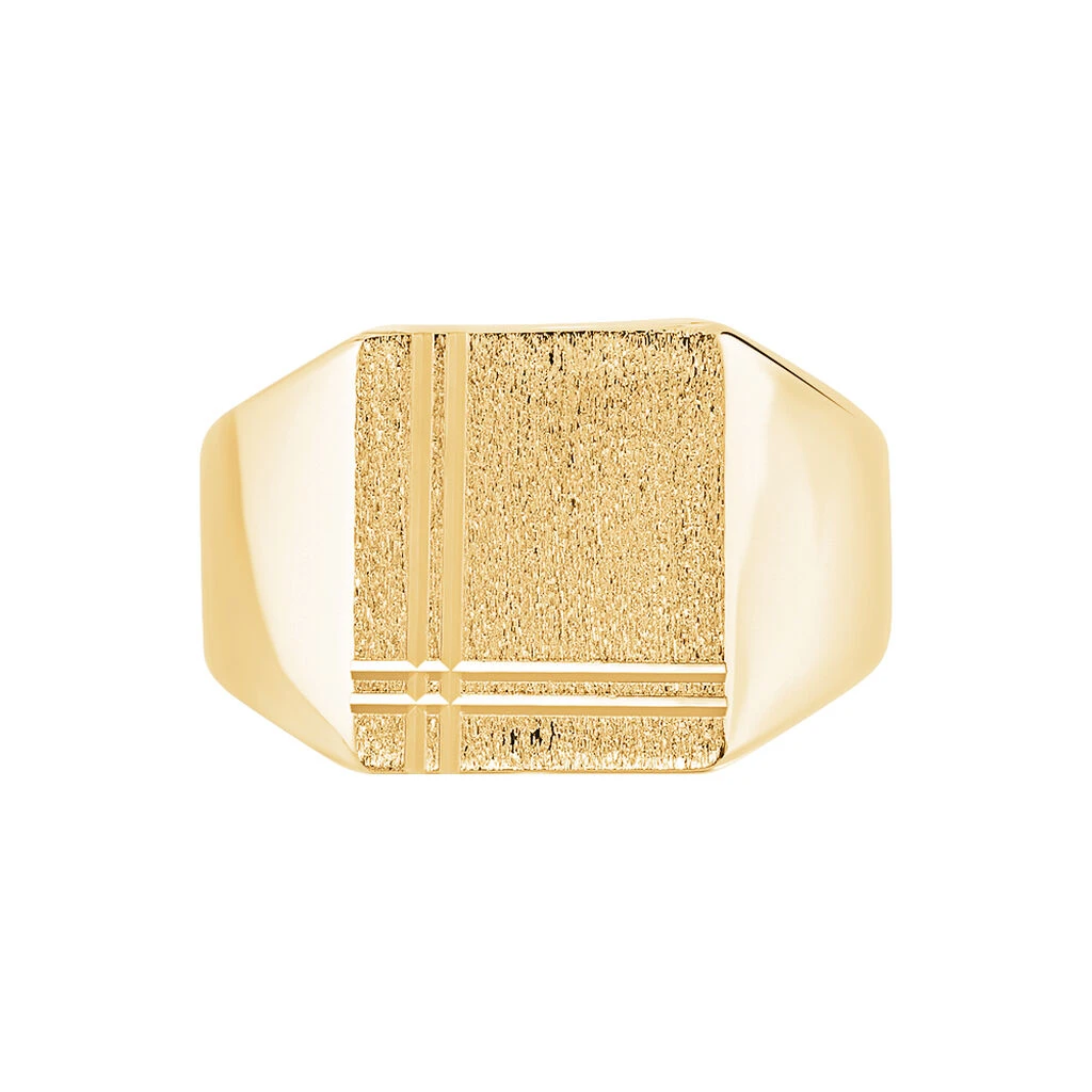 Chevalière Cillian Plaqué Or Jaune – Image 2