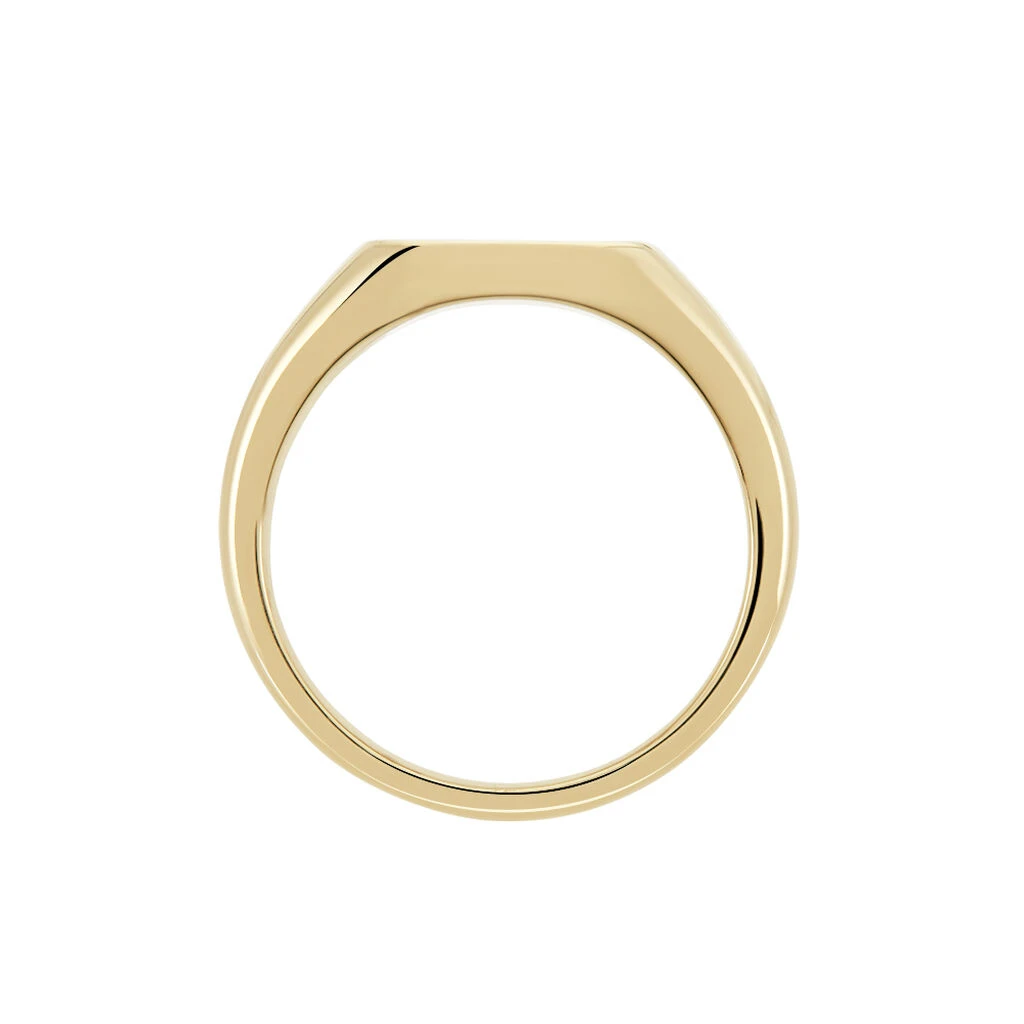 Chevalière Plaqué Or Jaune Steven Email Noir – Image 3