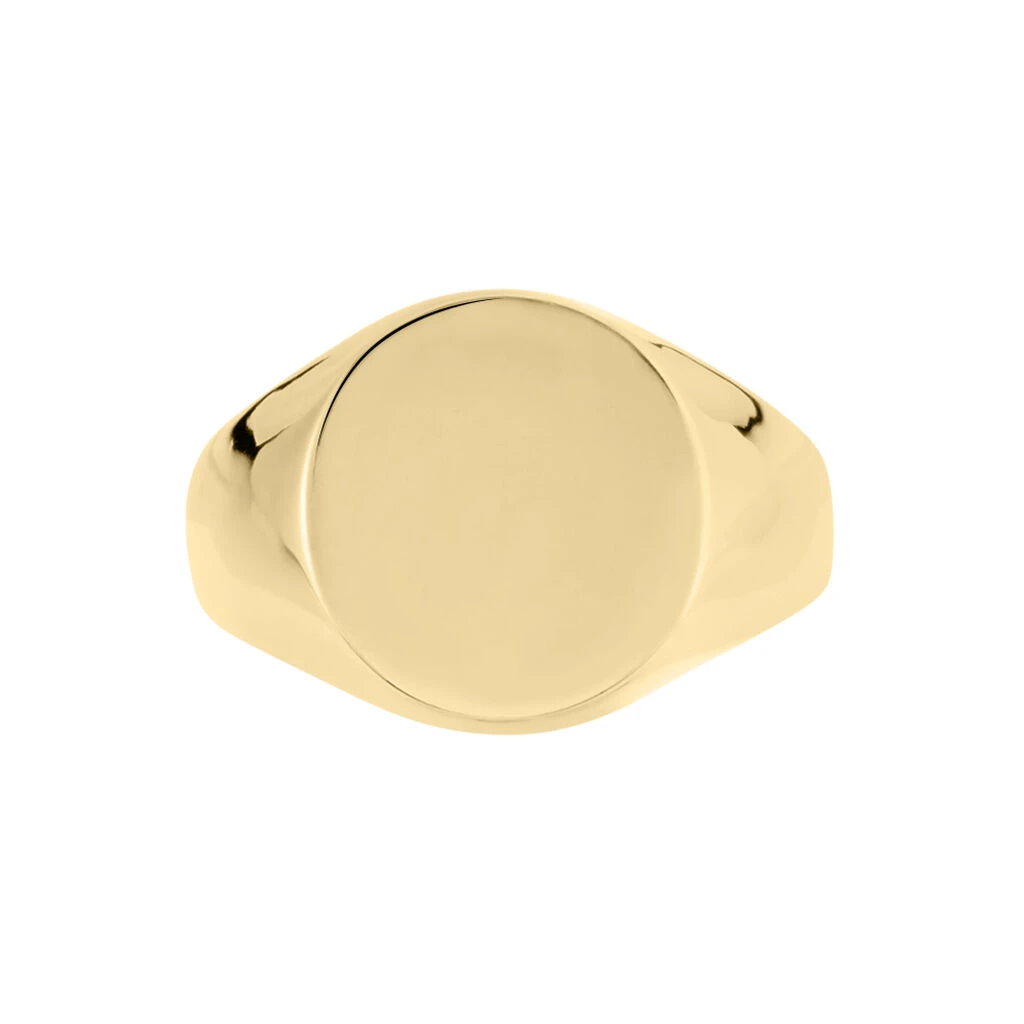 Chevalière Plaqué Or Jaune Aureliano – Image 2