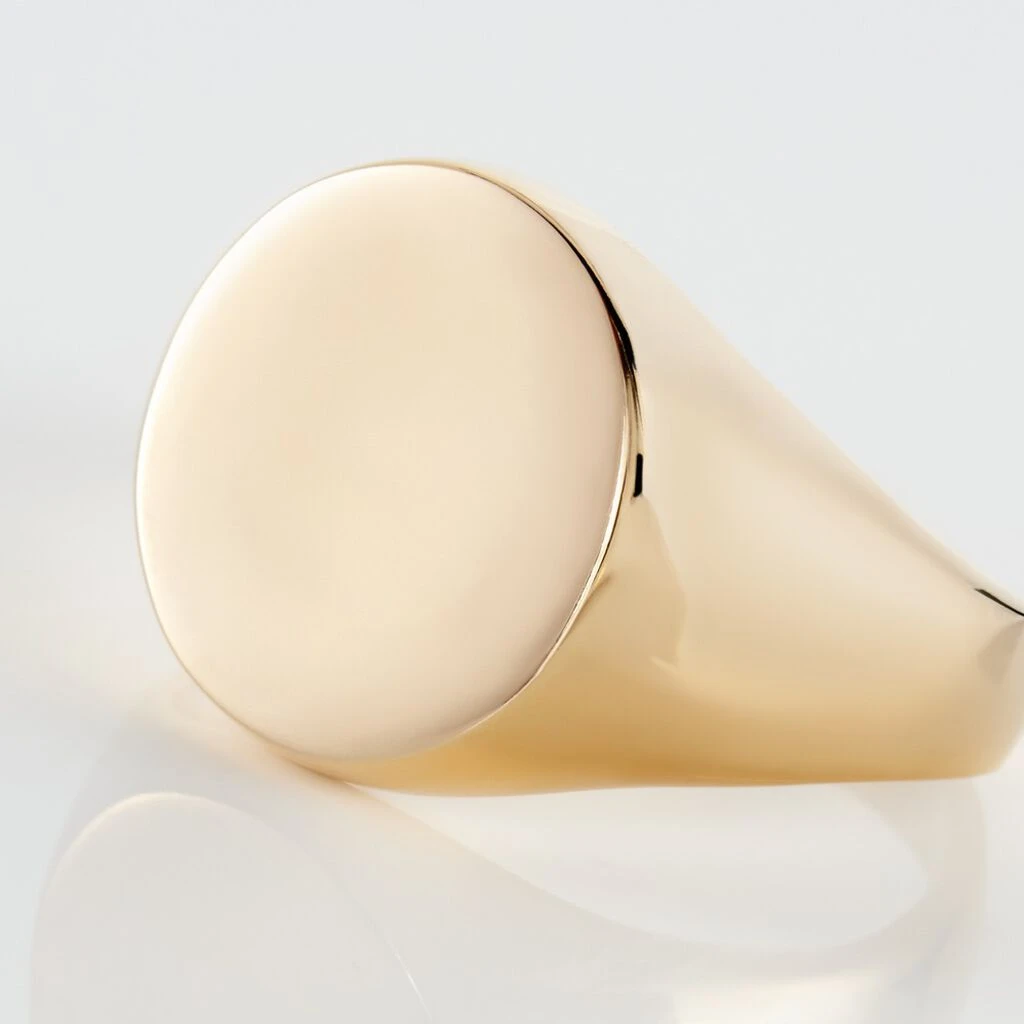 Chevalière Plaqué Or Jaune Aureliano – Image 4