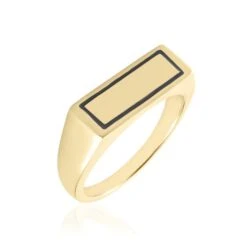 Chevalière Tommi Plaqué Or Jaune