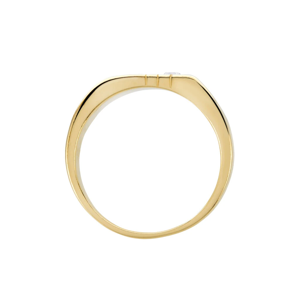 Chevalière Plaqué Or Jaune Alec Oxyde De Zirconium – Image 3