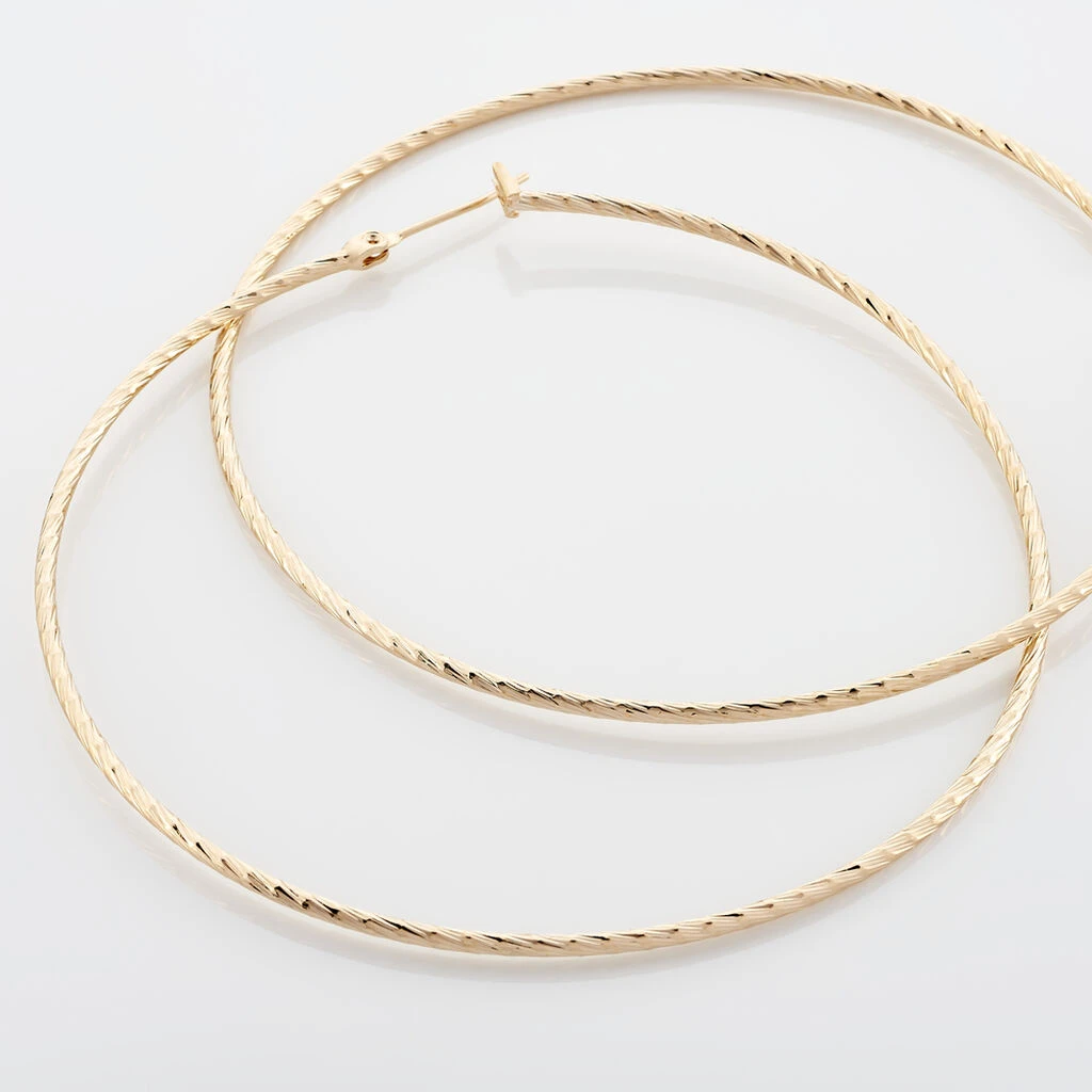 Créoles Anusha Plaqué Or Jaune – Image 3