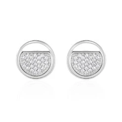 Boucles D'oreilles Puces Laetizia Clara Argent Oxyde De Zirconium