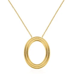 Collier Sautoir Agostino Acier Jaune