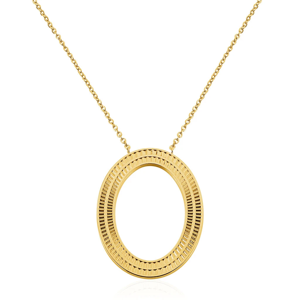 Collier Sautoir Agostino Acier Jaune