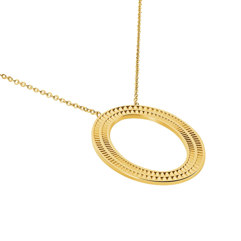 Collier Sautoir Agostino Acier Jaune – Image 2