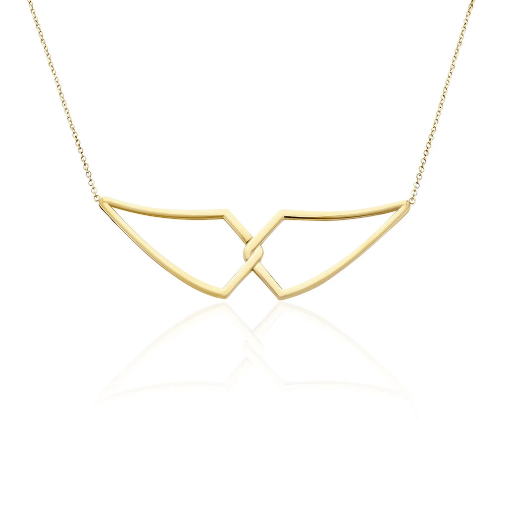 Collier Sautoir Adelind Acier Jaune