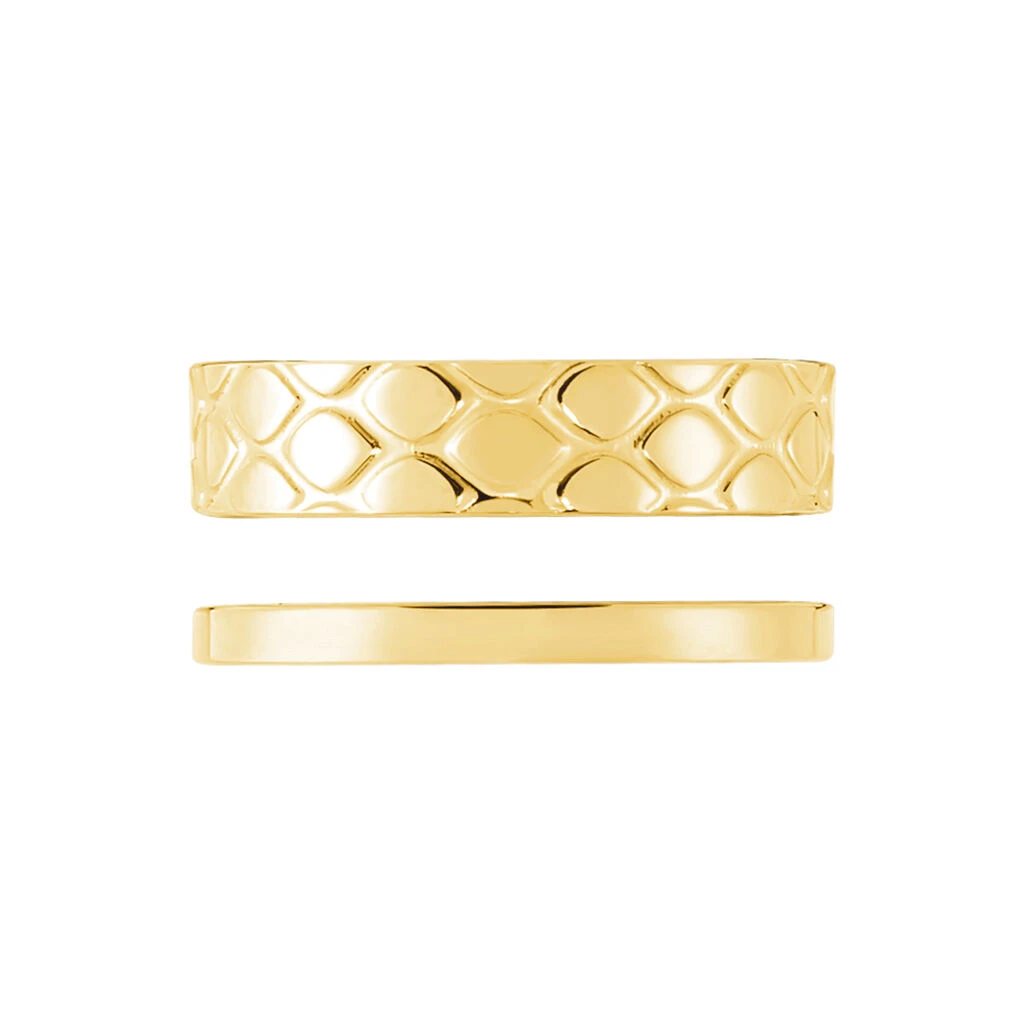 Bague Ajustable Abram Acier Doré – Image 2